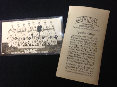 1913 T200 Fatima Teams Baseball Cards 